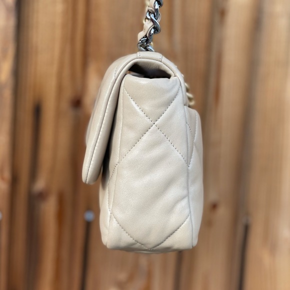 SOLD Chanel 19 Dark Beige Lambskin Small Flap Bag - Picture 5 of 13